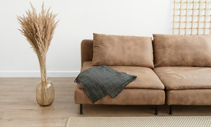 Brown Leather sofa